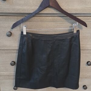NWT JCrew Faux Leather Mini Skirt